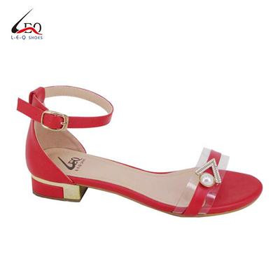 Latest Fashion Sandals For Women Low Block Heel Sandal Shoes New Fashion Flat Ladies Sandals With Shiny Diamond Unique Buckles Hot Selling Fashion Women's Flat Sandals 2020