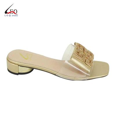 Summer New Fashion Slipper Shoes For Girls Hot Selling Ladies Fashion Slippers With 3 Cm Height Heel Slipper Shoes Pretty Girl'S Fashionable Flat Slippers