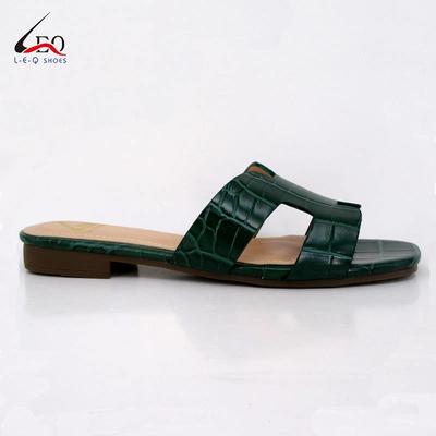 Lady Attractive And Elengant Shoes Snake Skin Matrial Slipper Shoes