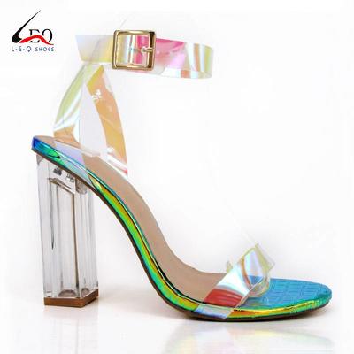 Classic Attractive Shoes TPU Transparent High Heel Shoes High Heel Sandals