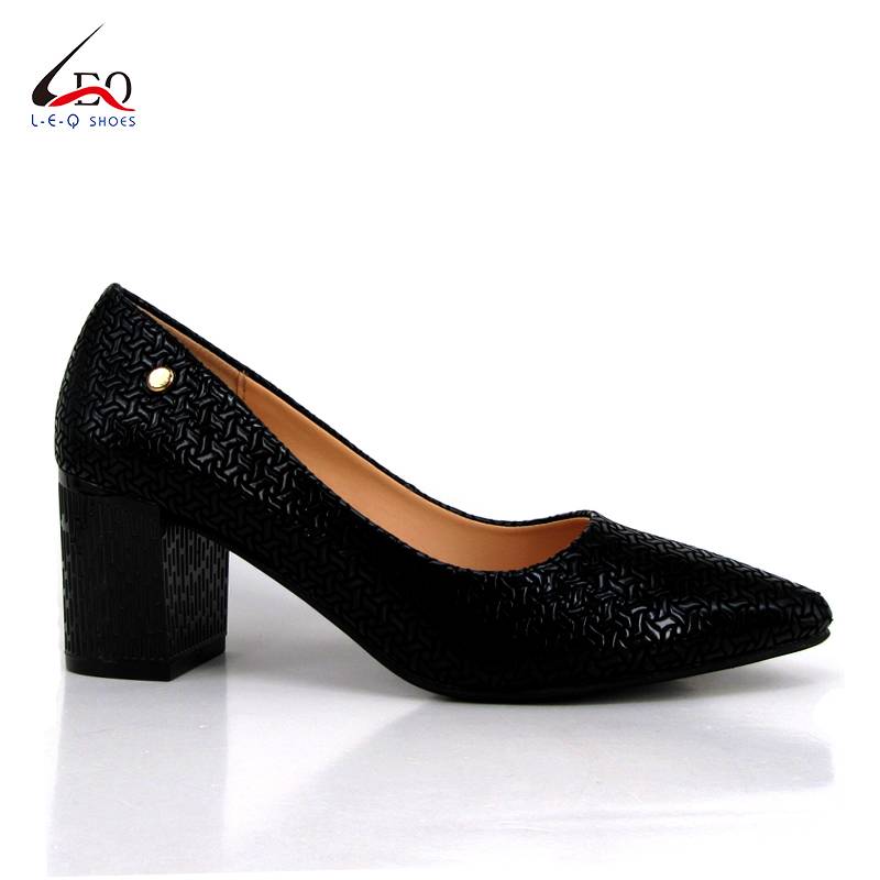 Factory Price Classic And Decent Office Lady Shoes Thick Heel For Women